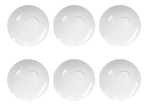 Platos Blancos De Porcelana Té/desayuno Tsuji Linea 1900 X6u