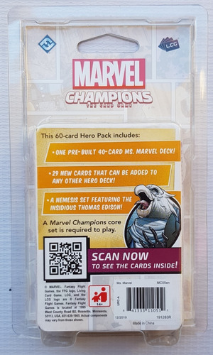 Marvel Champions Card Game Ms. Marvel Hero Pack Nuevo !!!