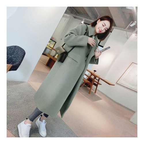 Gabardina Térmica De Invierno Para Mujer Abrigo Largo