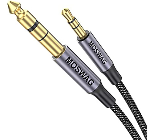 Moswag 6,35 Mm Macho A 3,5 Mm Macho Trs Cable De Audio Estér