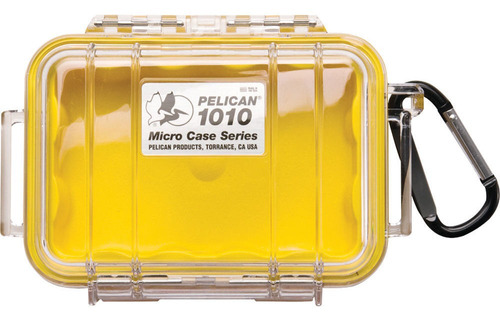 Pelican 1010 Micro Case (clear Yellow With Colored Lining)