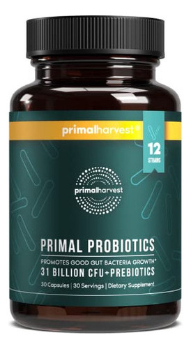 Primal Harvest Prebióticos Y Probióticos Para Mujeres Y Ho