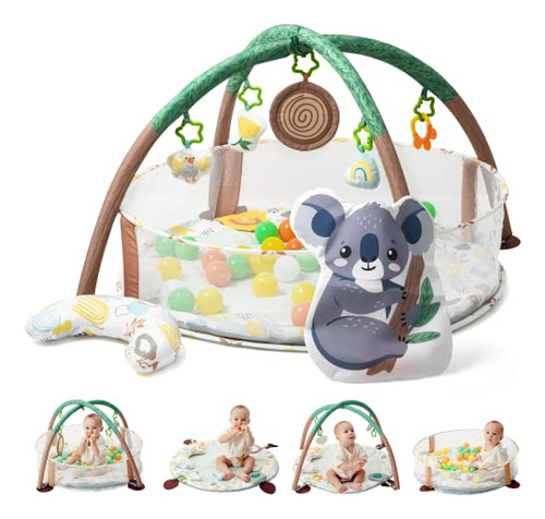 Lupantte 4-in-1 Baby Play Gym, Activity Gym Ball Pit