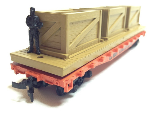 Amz Ferromodelismo Ho Vagon Mantua Plana C/cga.illinois 0620