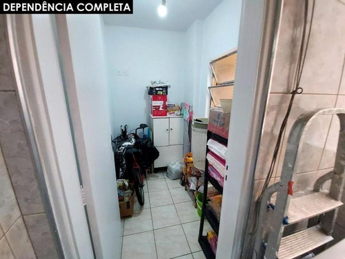 Imagem 15 de 15 de Apartamento Frente Com Varanda 1 Quadra Praia José Menino Suite Deps Empregada