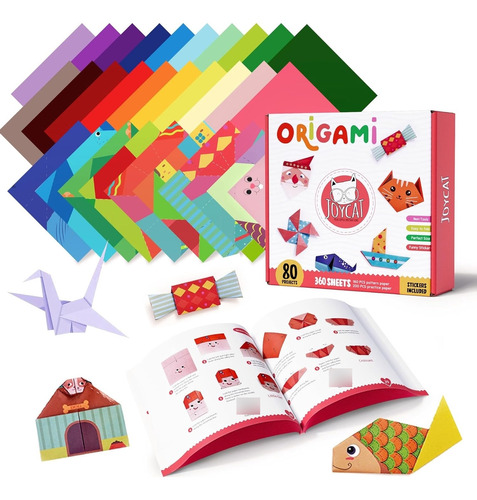 Origami Kit 180 Hojas Y Manual De Figuras