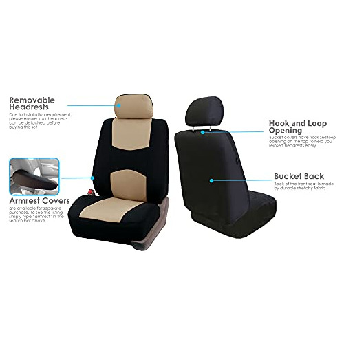 Fundas Para Asientos De Coche De Fh Group, De Tela Plana, Co