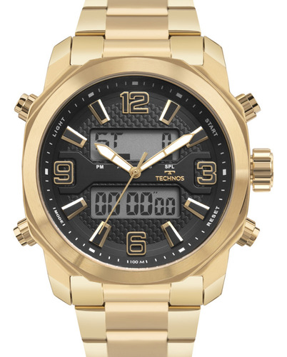 Relógio Technos Masculino Ts Digitech Dourado Y0908aaa 1p