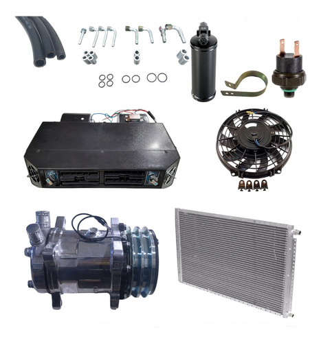 Kit Aire Acondicionado 12v 2v Camión Camioneta Frio Calor