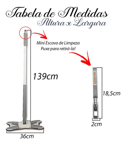 Imagem 5 de 5 de Xmop Com Extrusão Rodo 360 Grau Rodo Que Torce Pano Novo