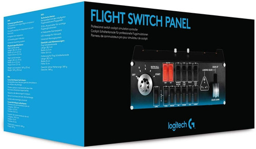 Imagen 4 de 4 de Logitech Saitek Pro Flight Switch Panel Simulador De Vuelo