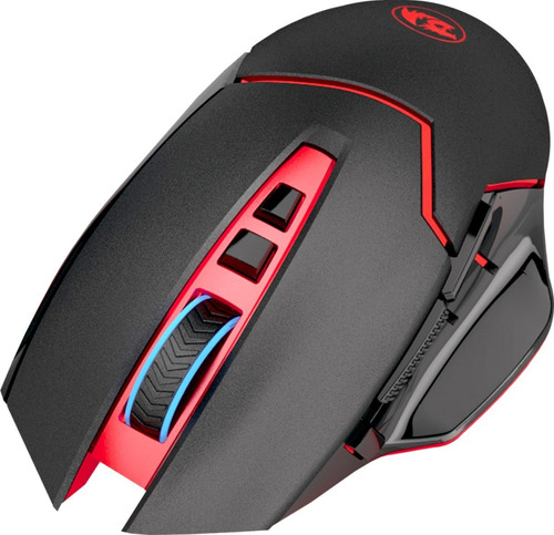 Mouse gamer de juego inalámbrico Redragon Mirage M690 negro y rojo