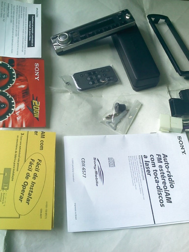 Radio Toca Disco Cd Cdx-6577 Sony Mobile Laser Novo Época 1997, Utilizado Na Linha Antiga Vw, Fiat, Ford E Gm De 97 A 02