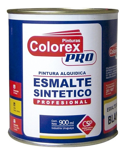 Pintura Esmalte Sintético Blanco Brillante Colorex 3.6 Lt