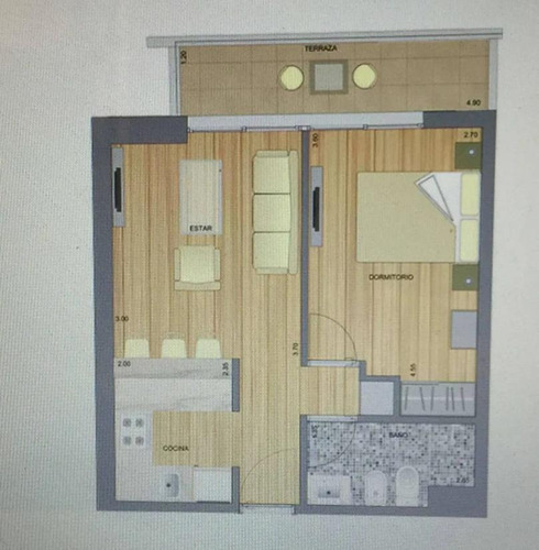 Apartamento En Pocitos 1 Dormitorio