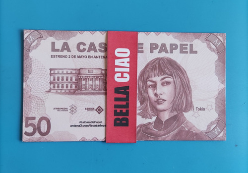 Colección Billetes La Casa De Papel 5pz.