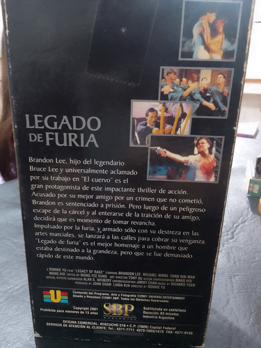 Furia De Venganza-legado De Furia-coleccion-brandon Leevhs- (Usado)