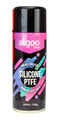 Óleo Silicone Spray Algoo Ptfe 300ml Bike Brilho Proteção