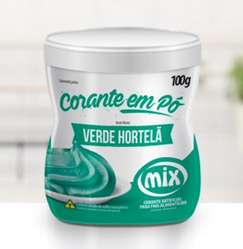 Colorante En Polvo Para Repostería 100 Gr. Verde Menta