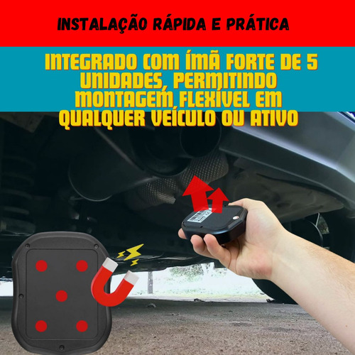 Rastreador Gps Imã Veicular Moto Pessoal Tk905 Menor Tk915 Cor Preto