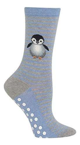 Hotsox Calcetines Antideslizantes Penguin Para Mujer, 1 Par,
