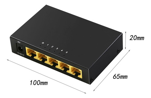 Conmutador De Red/divisor De Internet/5 Puertos/adaptador De