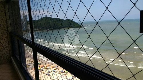 Imagem 14 de 23 de Excelente Apartamento Frente Mar, 3 Quartos Sendo 1 Suíte,sacada Com Churrasqueira, 2 Garagens - 293