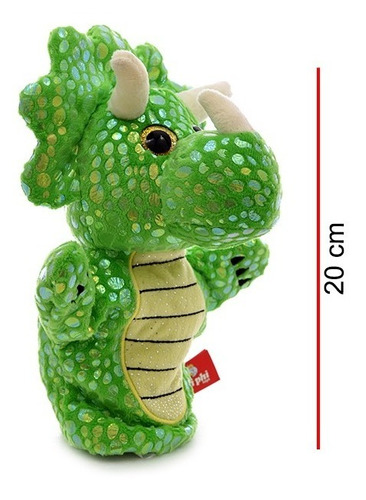 Peluche Titeres Dinosaurios 20cm- Orig. Phi Phi Toys