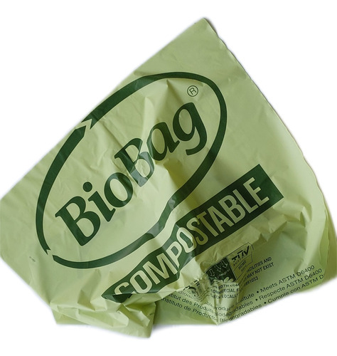 Bolsas Basura Compostable 50 X 70 Biobag - 10 Unidades