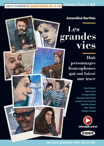 Les Grandes Vies - Lire Et S'entrainer - A2, De Barthes, Amandine. Editorial Vicens Vives/black Cat, Tapa Blanda En Francés