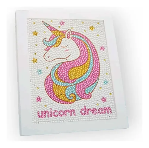 Kit De Diamante Pintura Unicornio DIY – Llavero De Doble Cara Con 5 Diseños, Herramientas Incluidas, Regalo Creativo Para Niños De 4-6 Años, Pegatinas Brillantes