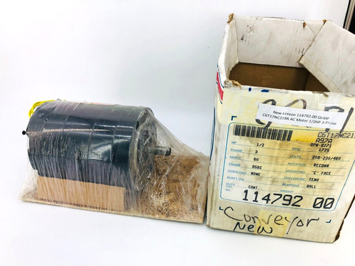 New Leeson 114792.00 Quipp C6t17nc219a Ac Motor 1/2hp 3- Bbt