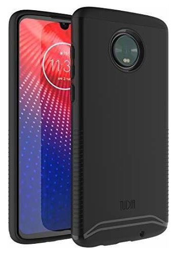 Funda Protectora Tudia Moto Z4 Case/moto Z4 Play Negro Mate