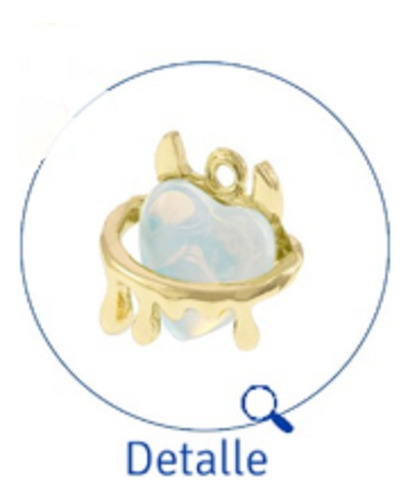 Dije Corazon Diablo 13mm Chapa De Oro 14k Bisuteria 10 Pzs