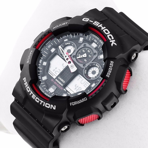 Imagem 8 de 9 de Relógio Casio Masculino Anadigi Ga-100-1a4dr Original Nota