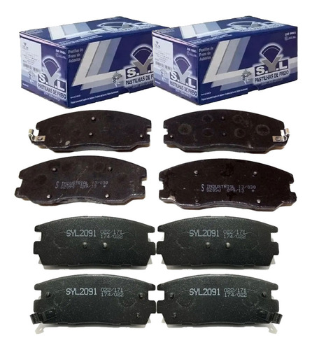 Kit Pastilha Freio Captiva 2006 A 2012 Dianteira/traseira