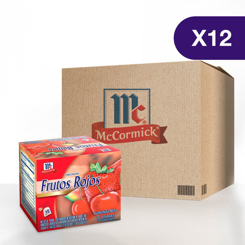 Imagen 1 de 1 de Infusión De Frutos Rojos Mccormick® - Caja De 12 Cajitas