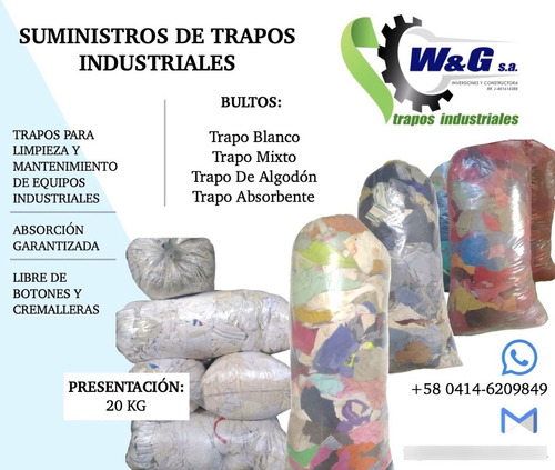 Imagen 3 de 3 de Bulto De Trapo Esterilizado Fino 20kg