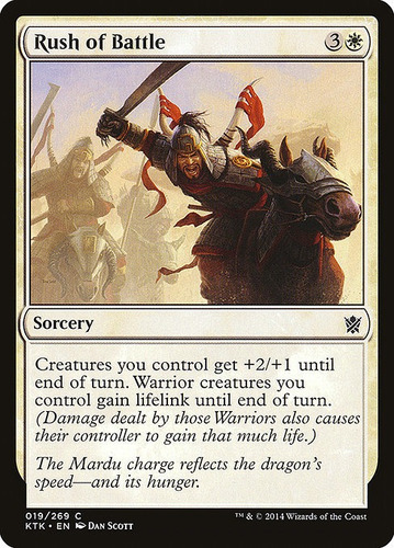 Carta Magic Rush Of Battle Khans Of Tarkir Mtg