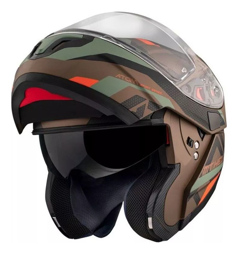 Casco Moto Rebatible Mt Atom Sv Hybrid Skill - Fas Motos