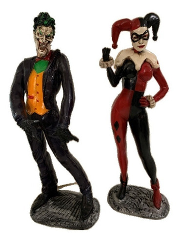 Joker Y Harley Quinn - Figura Hueso Tallada 45cm