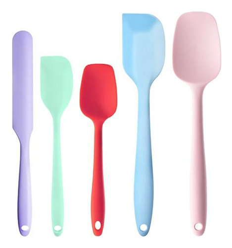 Set De Espátulas De Silicona Para Cocina, 5 Piezas, Alta Res