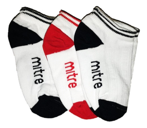 Medias Mitre Packs X3 Low Socks Kids 75100-01 Cmu
