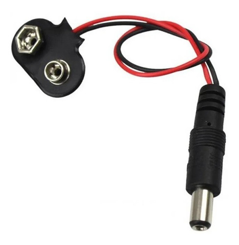 10x Clip De Bateria 9v [vertical] + Plug P4 Para Arduino