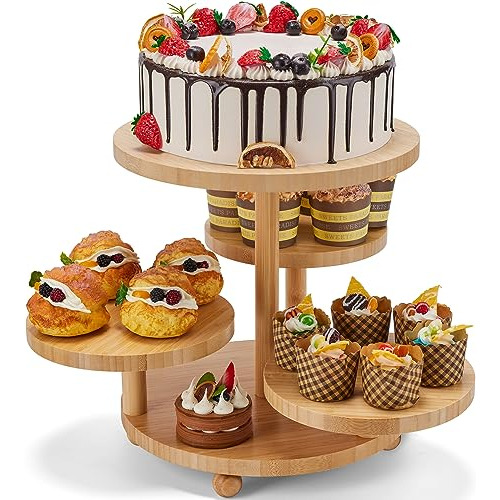 4 Tiered Tray Stand,cupcake Tower Stand 50 Cupcakes, Wo...