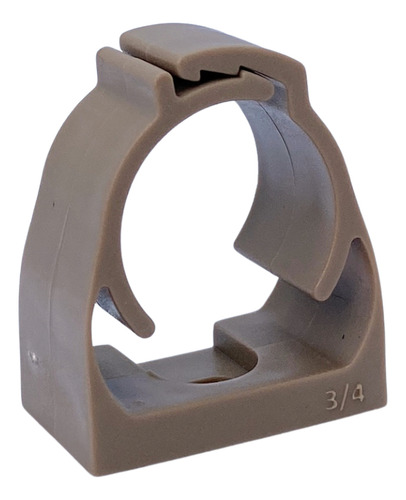 Abraçadeira Click Tubo Água 3/4'' 25mm Pvc Marrom Soldável
