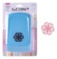 Comprar Perforadora Scrapbooking 50mm Eva Pvc Aluminio Cartón Madera Color Celeste Forma De La Perforación Flor