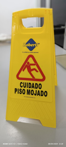 Aviso De Seguridad Amarillo Piso Mojado