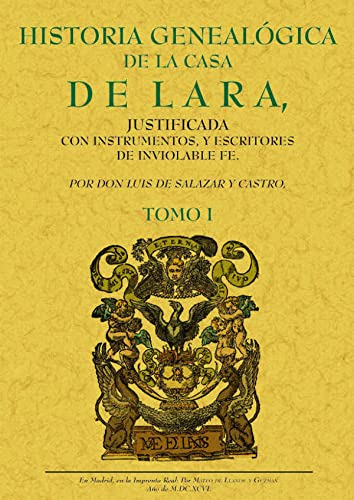 Libro 4t Historia Genealogica De La Casa De Lara De De Salaz
