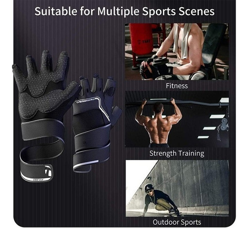 Imagen 6 de 6 de Guantes Gym Tmt W71 Profesionales Antideslizantes